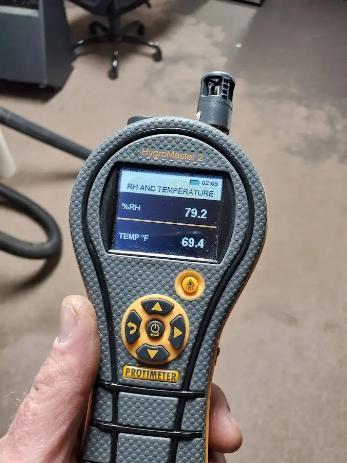 Moisture meter humidity assessment for Mold Remediation & Removal in Fairport
